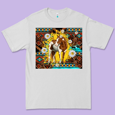 Aztec Tribal Horse Premium Tee Designed By Tumblerdesignbyshophia