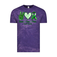 Cloud Purple Peace Love Cure Liver Cancer Vintage Tee - Jasminsmagicworld