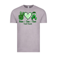 Vintage Zinc Peace Love Cure Liver Cancer Vintage Tee - Jasminsmagicworld