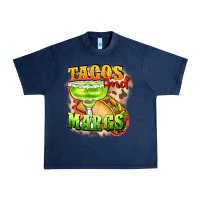 Navy Tacos and margs Urban Heavy Tee - FaDigitalArtStudio