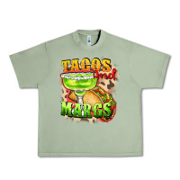 Oil Green Tacos and margs Urban Heavy Tee - FaDigitalArtStudio