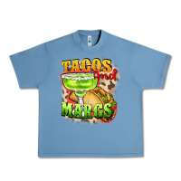 Pebble Blue Tacos and margs Urban Heavy Tee - FaDigitalArtStudio