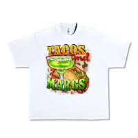 White Tacos and margs Urban Heavy Tee - FaDigitalArtStudio