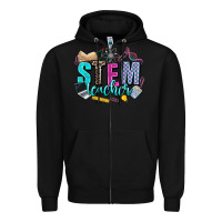 Black stem teacher Zipper Hoodie - AdoDesignShop
