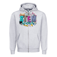 Heather Grey stem teacher Zipper Hoodie - AdoDesignShop