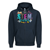 Navy stem teacher Zipper Hoodie - AdoDesignShop