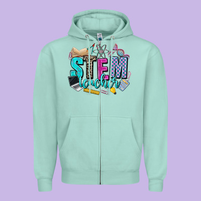 Stem Teacher Zipper Hoodie Designed By Adodesignshop