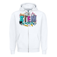 White stem teacher Zipper Hoodie - AdoDesignShop