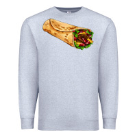 Heather Grey burrito Premium Sweatshirt - AdoDesignShop