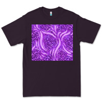 Plum purple glitter with leopard pattern Premium Tee - TumblerDesignByShophia