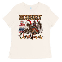 Bone merry christmas trees Ladies Tee - CowGirlArtShop