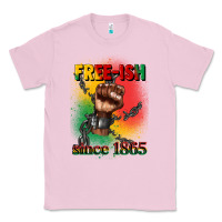 Bubblegum Pink free ish since 1865 juneteenth Classic Tee - CowGirlArtShop
