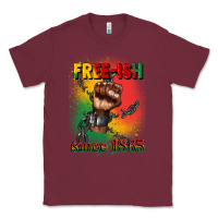 Burgundy free ish since 1865 juneteenth Classic Tee - CowGirlArtShop