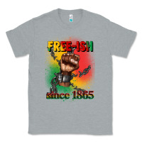 Heather Grey free ish since 1865 juneteenth Classic Tee - CowGirlArtShop