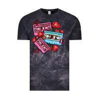 Cloud Black valentines day casette olivia Vintage Tee - OliviaCreatesArt