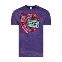 Cloud Purple valentines day casette olivia Vintage Tee - OliviaCreatesArt