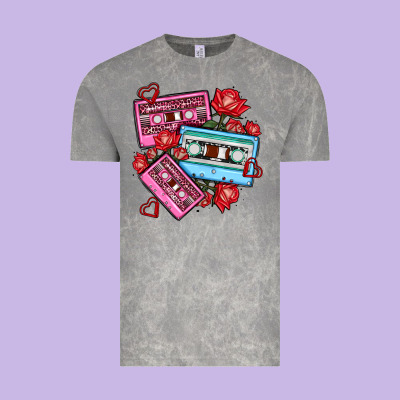 Valentines Day Casette Olivia Vintage Tee Designed By Oliviacreatesart