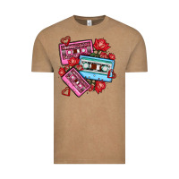 Vintage Coffee valentines day casette olivia Vintage Tee - OliviaCreatesArt
