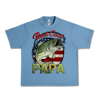 Pebble Blue reel cool papa fishing Urban Heavy Tee - Jasminsmagicworld
