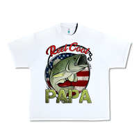 White reel cool papa fishing Urban Heavy Tee - Jasminsmagicworld