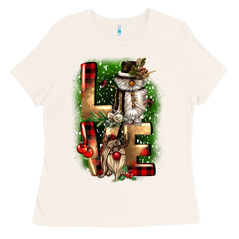 Love Snowman Gnome Ladies Tee by CowGirlArtShop | Teevron