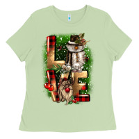 Matcha love snowman gnome Ladies Tee - CowGirlArtShop