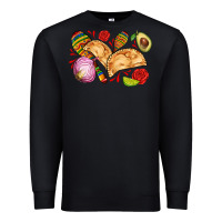 Black empanadas roses onion lime and avocado Premium Sweatshirt - AdoDesignShop