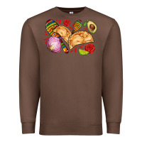 Chestnut empanadas roses onion lime and avocado Premium Sweatshirt - AdoDesignShop