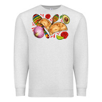 Oatmeal Heather empanadas roses onion lime and avocado Premium Sweatshirt - AdoDesignShop