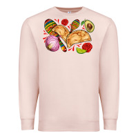 Pale Pink empanadas roses onion lime and avocado Premium Sweatshirt - AdoDesignShop