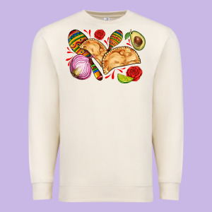 Empanadas Roses Onion Lime And Avocado Premium Sweatshirt Designed By Adodesignshop