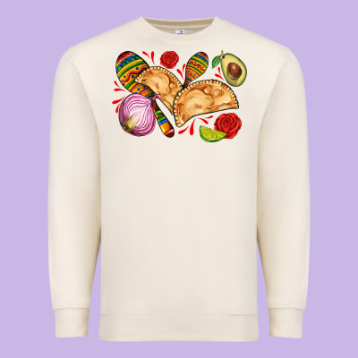 Empanadas Roses Onion Lime And Avocado Premium Sweatshirt Designed By Adodesignshop
