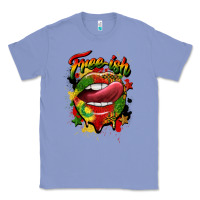 Colony Blue free ish juneteenth lips Classic Tee - CowGirlArtShop
