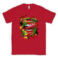 Red free ish juneteenth lips Classic Tee - CowGirlArtShop
