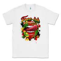 White free ish juneteenth lips Classic Tee - CowGirlArtShop