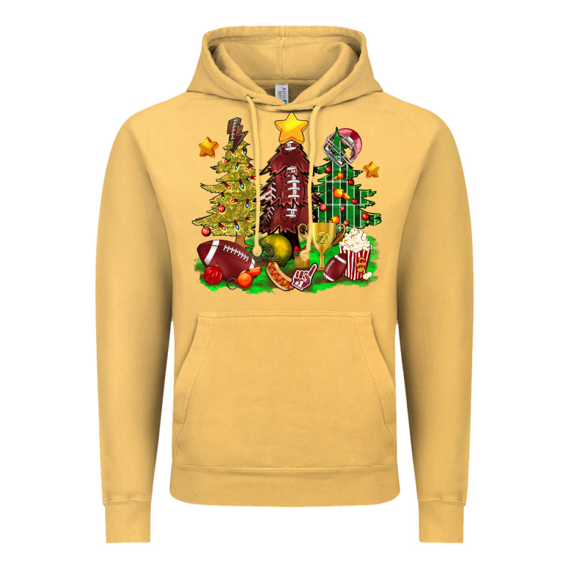 Christmas With American Football Trees Bbs Vintage Hoodie by BundleAndBundleShop | Teevron