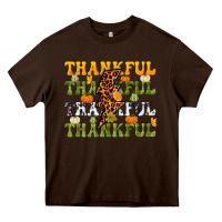 Chocolate Brown Thankful Thankful Thankful Heavy Core Tee - NancyCooperArtShop