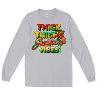 Moon Dust thick thighs juneteenth vibes Long Sleeve Tee - FaDigitalArtStudio