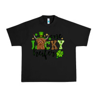 Black St. Patrick's Day One lucky Heifer Urban Heavy Tee - OliviaCreatesArt