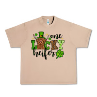 Burro St. Patrick's Day One lucky Heifer Urban Heavy Tee - OliviaCreatesArt