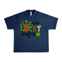 Navy St. Patrick's Day One lucky Heifer Urban Heavy Tee - OliviaCreatesArt