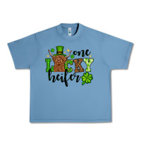Pebble Blue St. Patrick's Day One lucky Heifer Urban Heavy Tee - OliviaCreatesArt