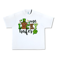 White St. Patrick's Day One lucky Heifer Urban Heavy Tee - OliviaCreatesArt