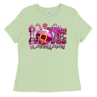 Matcha love christmas pink Ladies Tee - CowGirlArtShop