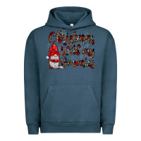 Pigment Midnight Navy christmas with my gnomies Urban Hoodie - JahusDesignShop