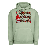 Pigment Oil Green christmas with my gnomies Urban Hoodie - JahusDesignShop