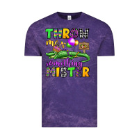 Cloud Purple throw me something mister mardi gras olivia Vintage Tee - OliviaCreatesArt