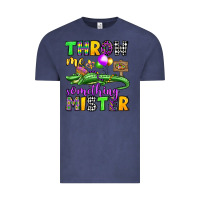Vintage Denim throw me something mister mardi gras olivia Vintage Tee - OliviaCreatesArt