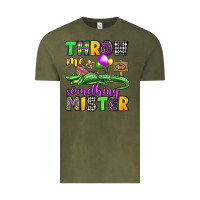 Vintage Olive throw me something mister mardi gras olivia Vintage Tee - OliviaCreatesArt