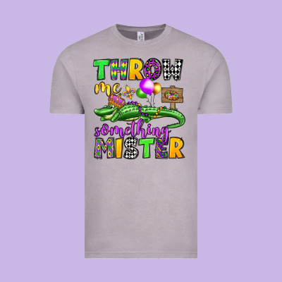 Throw Me Something Mister Mardi Gras Olivia Vintage Tee Designed By Oliviacreatesart